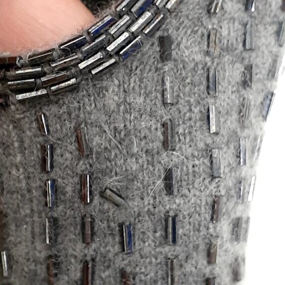 Vintage Lauren Ralph Lauren Sleeveless Wool/Cashmere Top Beaded Size Small - Picture 6 of 6